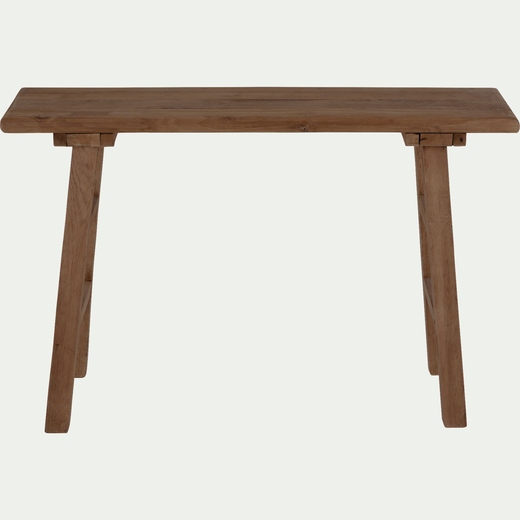 ISOLA - Console en bois recyclé - bois foncé L120xl30xH80cm