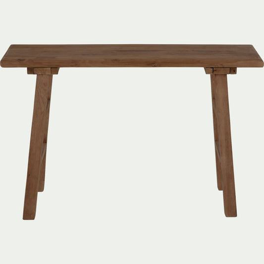 ISOLA - Console en bois recyclé - bois foncé L120xl30xH80cm