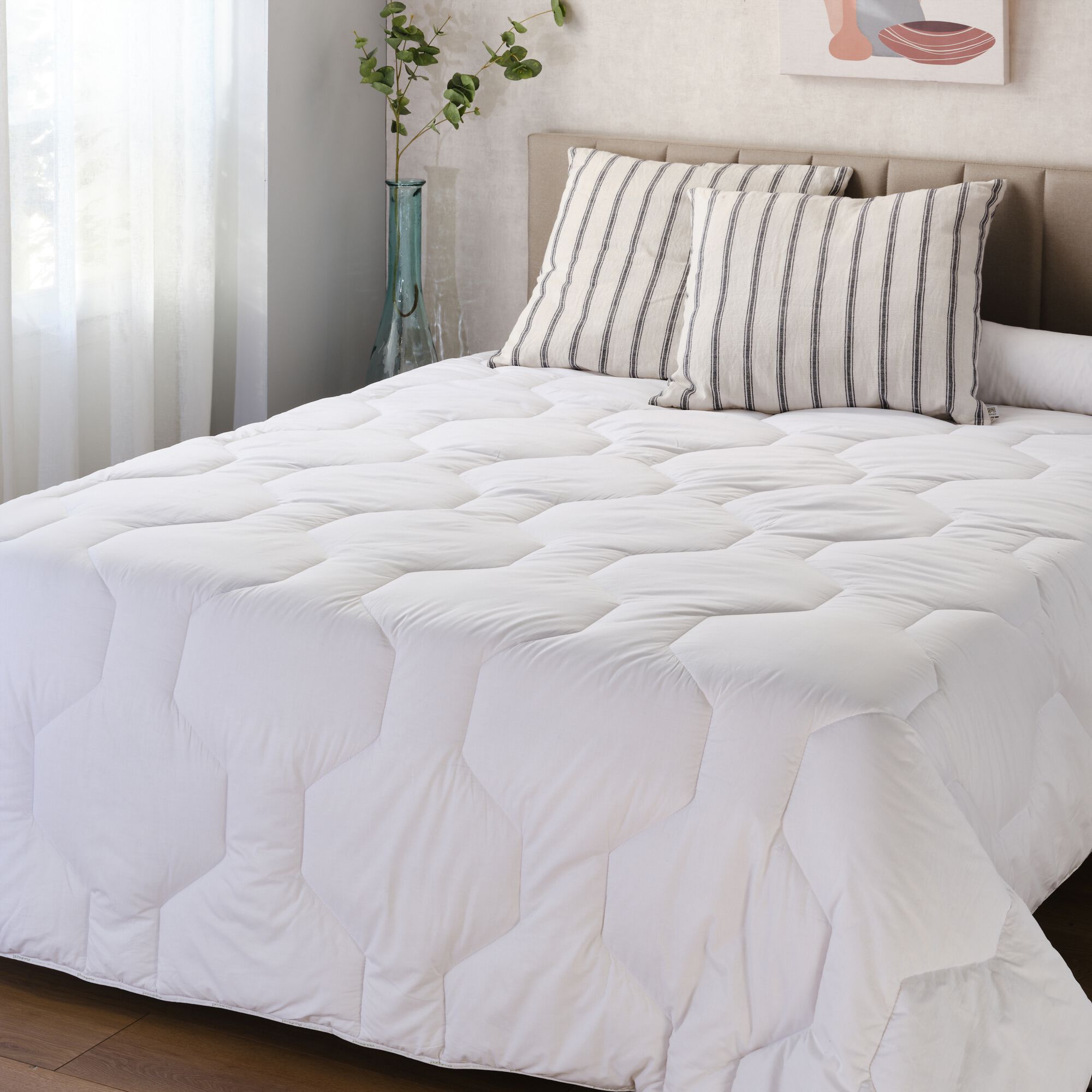 CAMILIA - Couette tempérée anti-acariens thermorégulatrice - 200x200cm