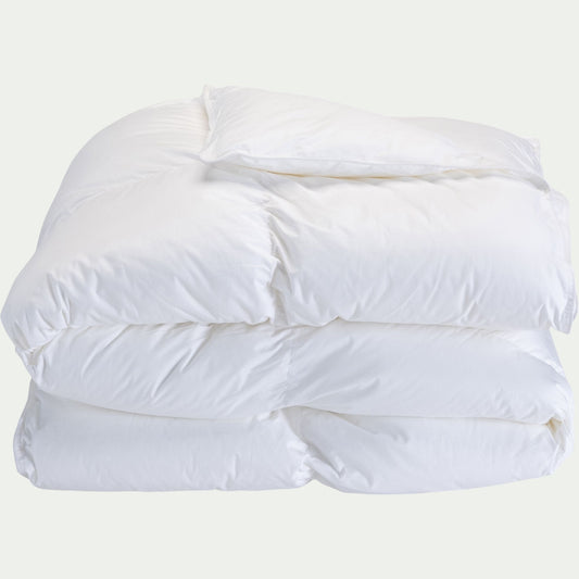 PANDORE - Couette tempérée percale de coton et fibre siliconée - 260x240cm