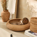 ARLAY - Coupe déco ronde en rotin D35cm - naturel