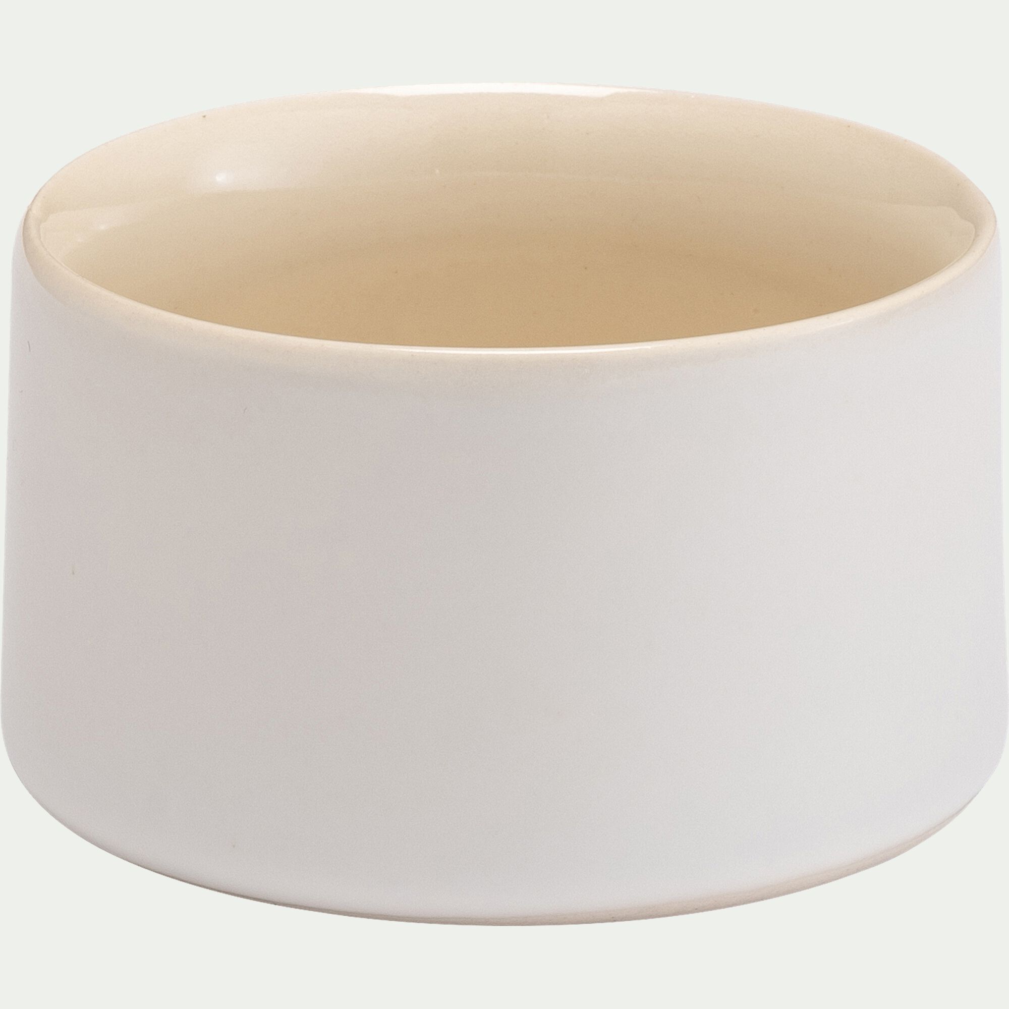 DIOGO - Coupelle en grès D8cm - blanc