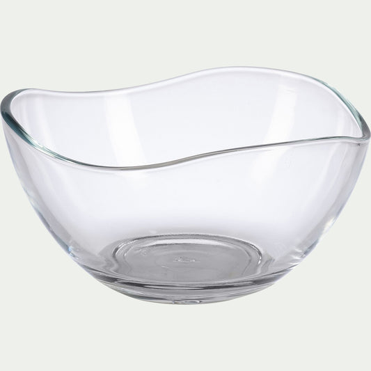 VAGUE - Coupelle ondulée en cristallin D12cm - transparent