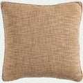 ADAMA - Coussin finition passepoil en coton 45x45cm - naturel