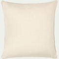 ARLES - Coussin à passepoil bicolore en coton 45x45cm - beige