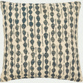 BARRAS - Coussin ethnique en coton 45x45cm - bleu figuerolles