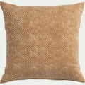 BLAISE - Coussin surpiqué en coton 45x45cm - brun noisette