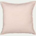 CASALE - Coussin en polyester effet bouclette finition point bourdon 45x45cm - beige sable
