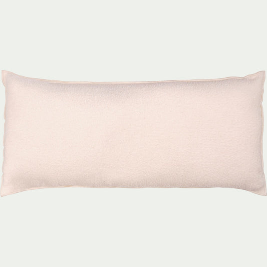 CASALE - Coussin effet bouclette 40x90cm - beige sable