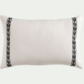 KISSOS - Coussin en coton à motif Kissos 40x60cm - blanc