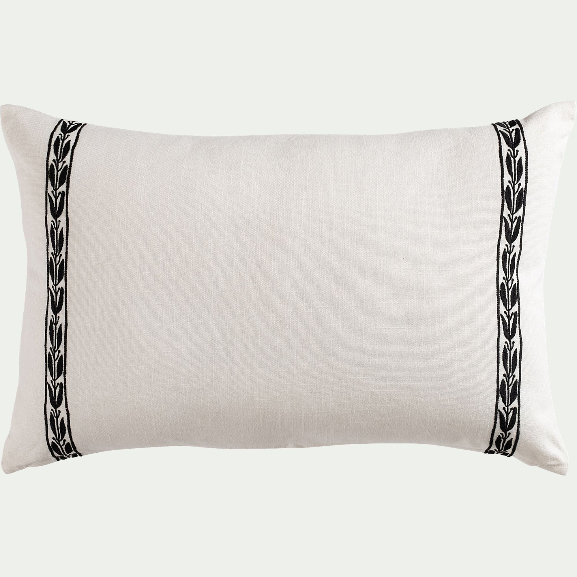 KISSOS - Coussin en coton à motif Kissos 40x60cm - blanc