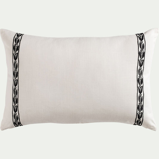 KISSOS - Coussin en coton à motif Kissos 40x60cm - blanc