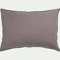 LINIA - Coussin points bourdon en coton - gris ardoise 50x70cm