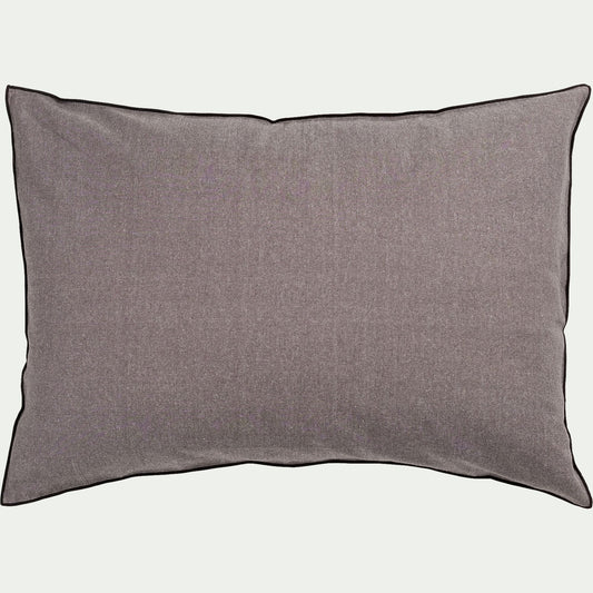 LINIA - Coussin points bourdon en coton - gris ardoise 50x70cm