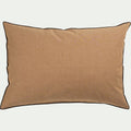 LINIA - Coussin points bourdon en coton - brun alep 50x70cm