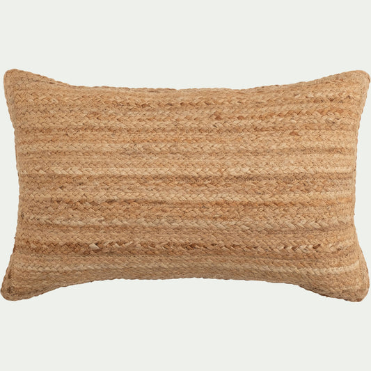 RUSH - Coussin en toile de jute - naturel 30x50cm