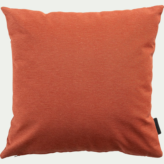 TRAYAS - Coussin d'extérieur et intérieur déperlant - brun rustrel 40x40cm