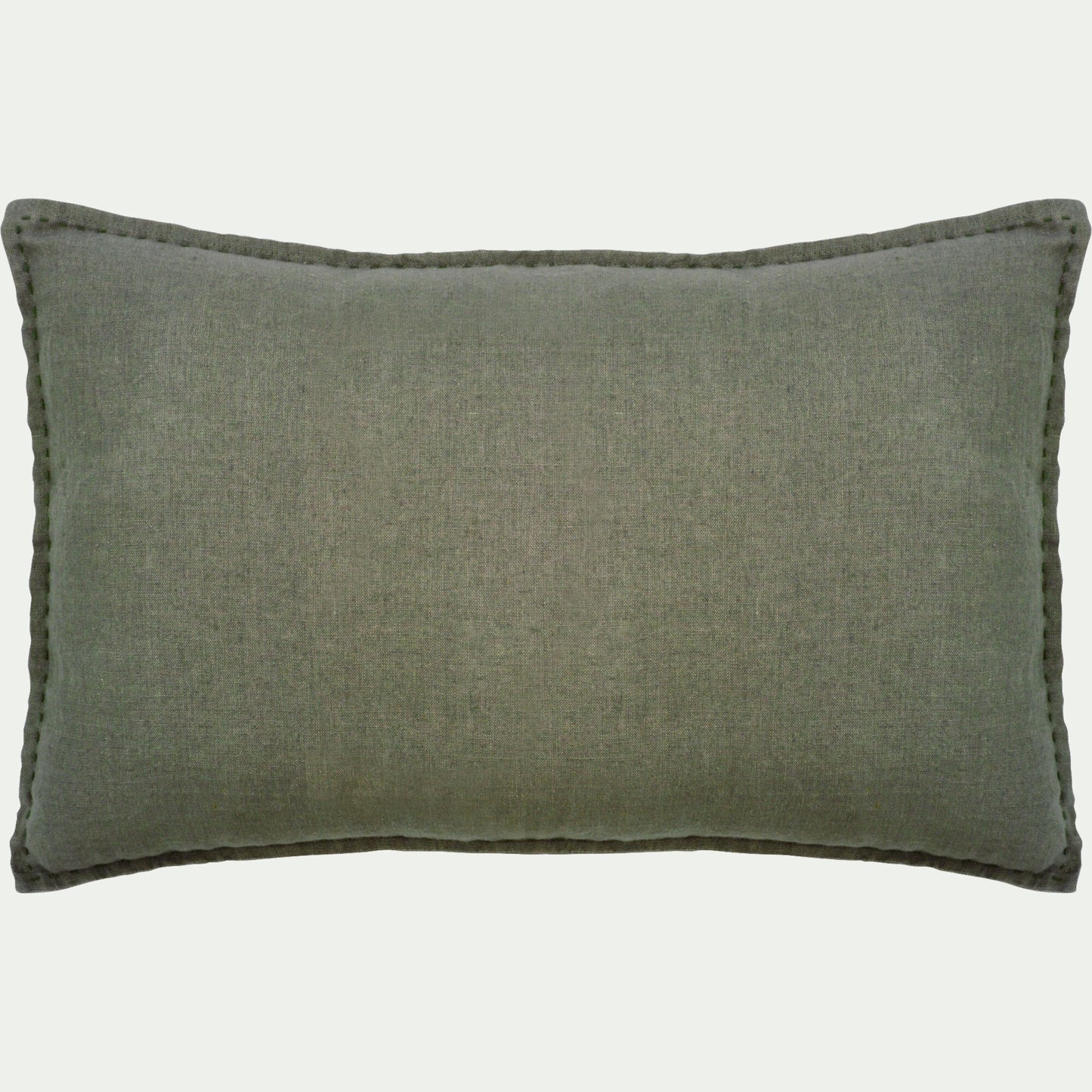 VINON - Coussin en lin lavé 40x60cm - vert cèdre