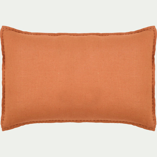 VINON - Coussin en lin lavé 40x60cm - brun rustrel