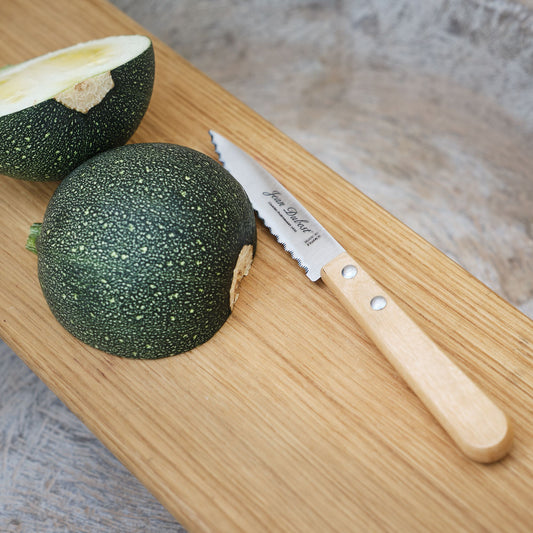 TRADITION - Couteau à légumes en inox et bois d'olivier 18cm - naturel
