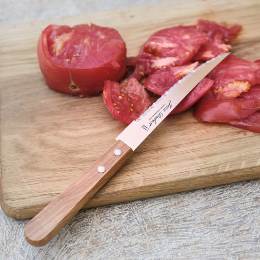 TRADITION - Couteau à steak en inox et bois d'olivier 23cm - naturel