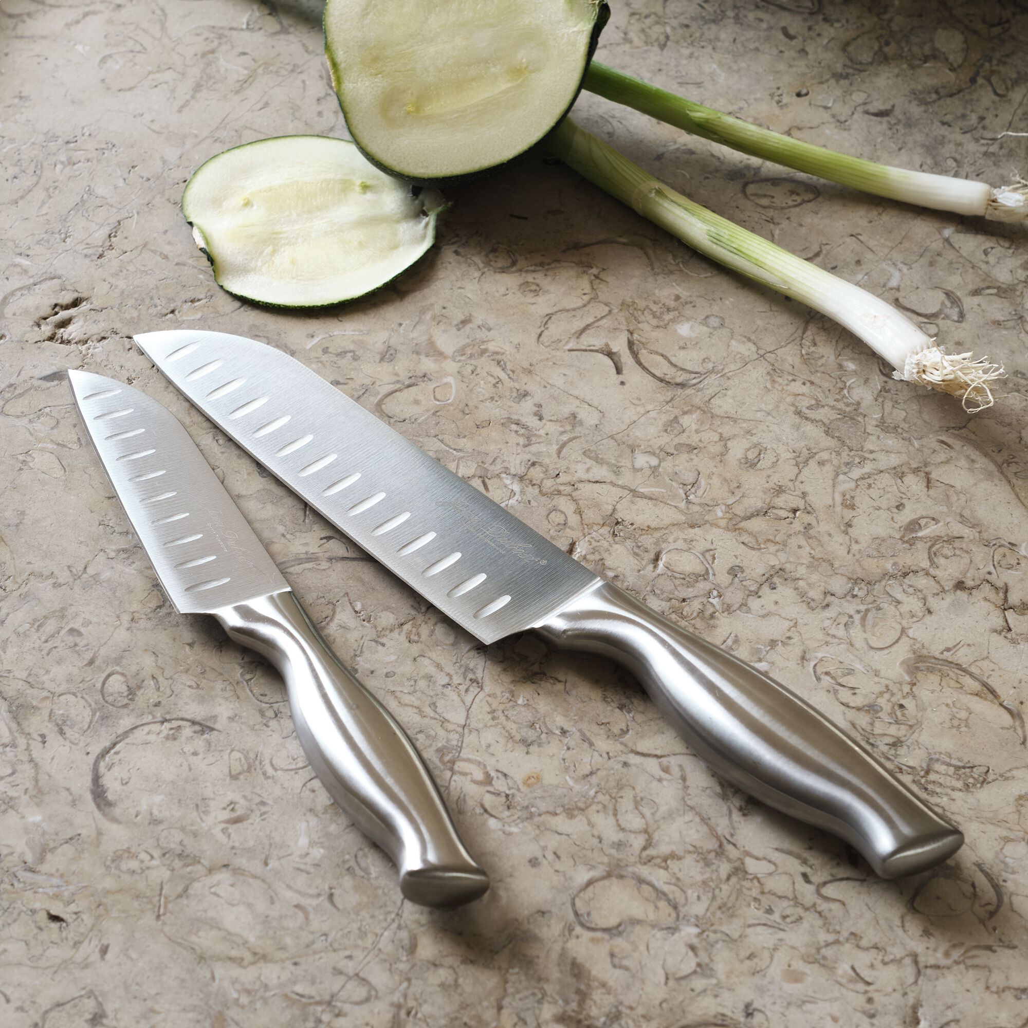 ESPACE - Couteau santoku en inox 25cm
