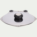 EVENTAIL - Couvercle ajustable en inox - gris métallisé