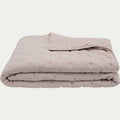 BADOUR - Couvre-lit 180x230cm effet capitonné - beige alpilles