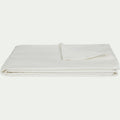 BELCODENE - Couvre-lit tissé en coton 230x250cm - blanc ventoux
