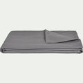 BELCODENE - Couvre-lit tissé en coton 180x230cm - gris borie
