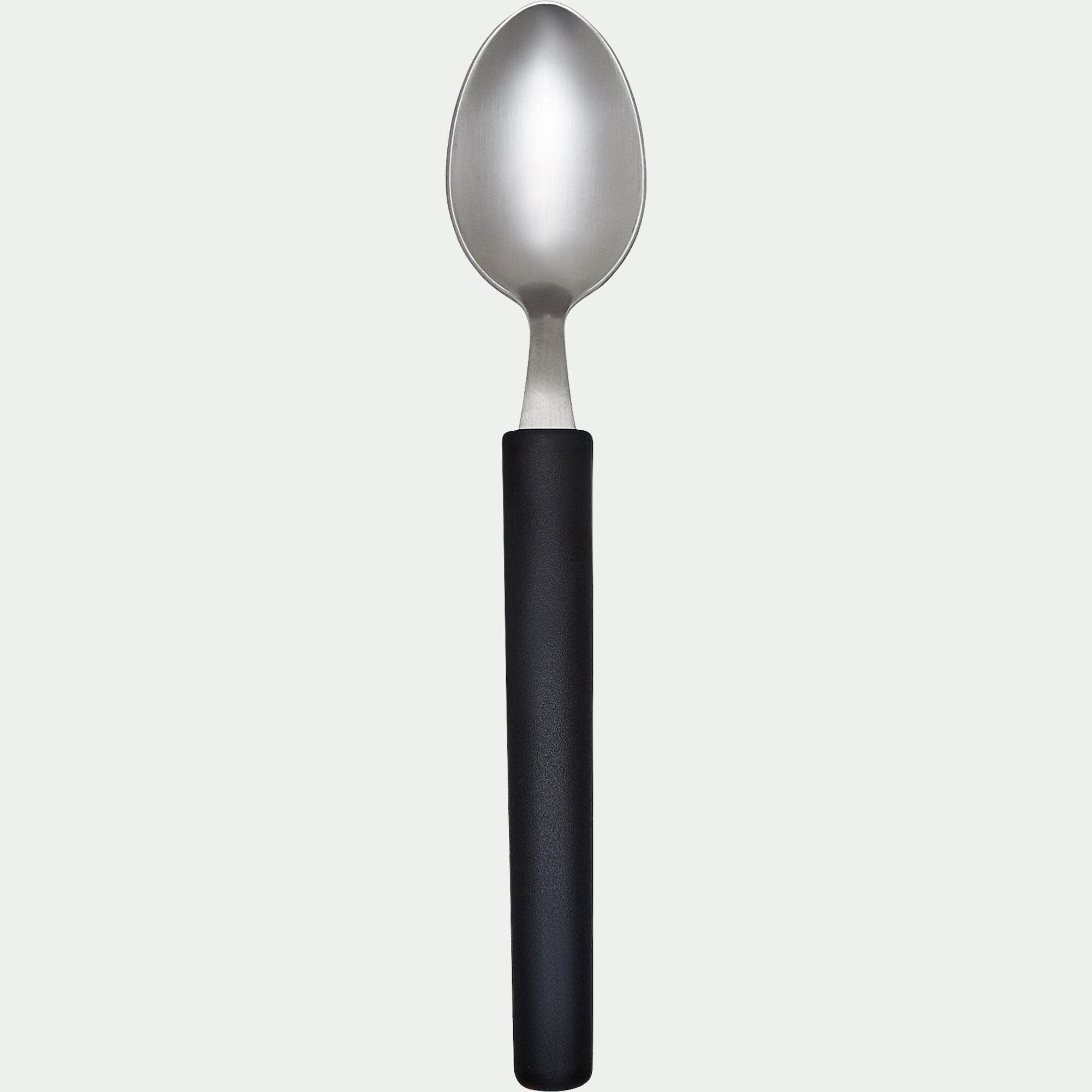 LINE - Cuillère à soupe en matière végétale 100% recyclable - noir