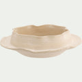 LASSITHI - Objet déco à poser en grès D25xH7,5cm - beige