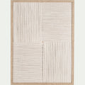 CATTARE - Cadre décoratif en corde tissée 45x60cm - beige
