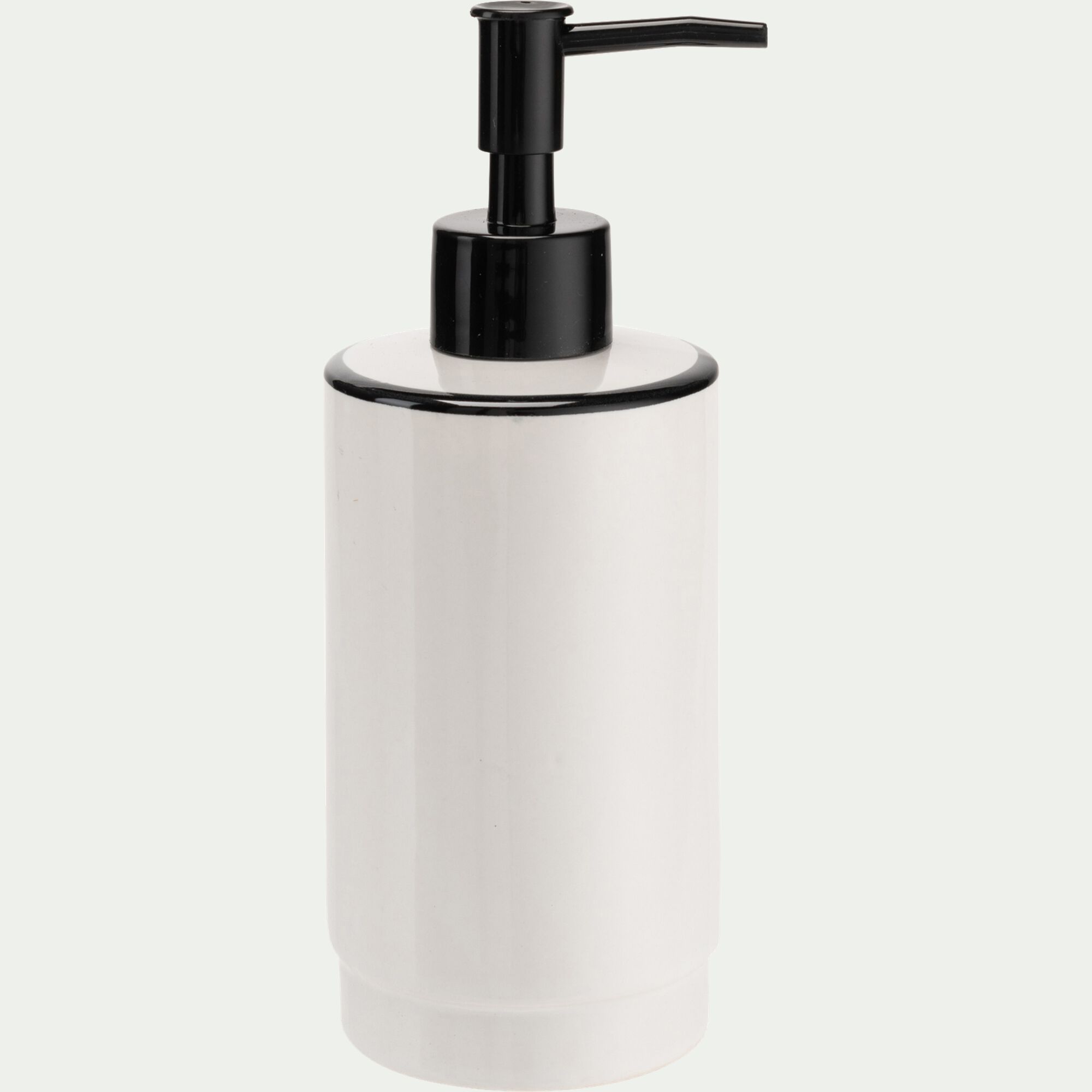 DIVI - Distributeur à savon en grès - blanc H18,50cm