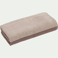 HUGO - Drap de bain bouclette jacquard en coton - beige alpilles 100x150cm
