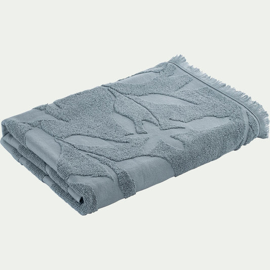 RYAD - Drap de bain en coton - bleu calaluna 100x150cm