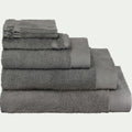 AZUR - Linge de toilette en coton peigné- gris restanque