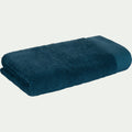 AZUR - Drap de douche en coton peigné - bleu figuerolles 70x140cm
