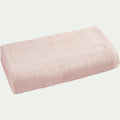 COLINE - Drap de douche en bouclettes de coton bio - rose rosa 70x130cm