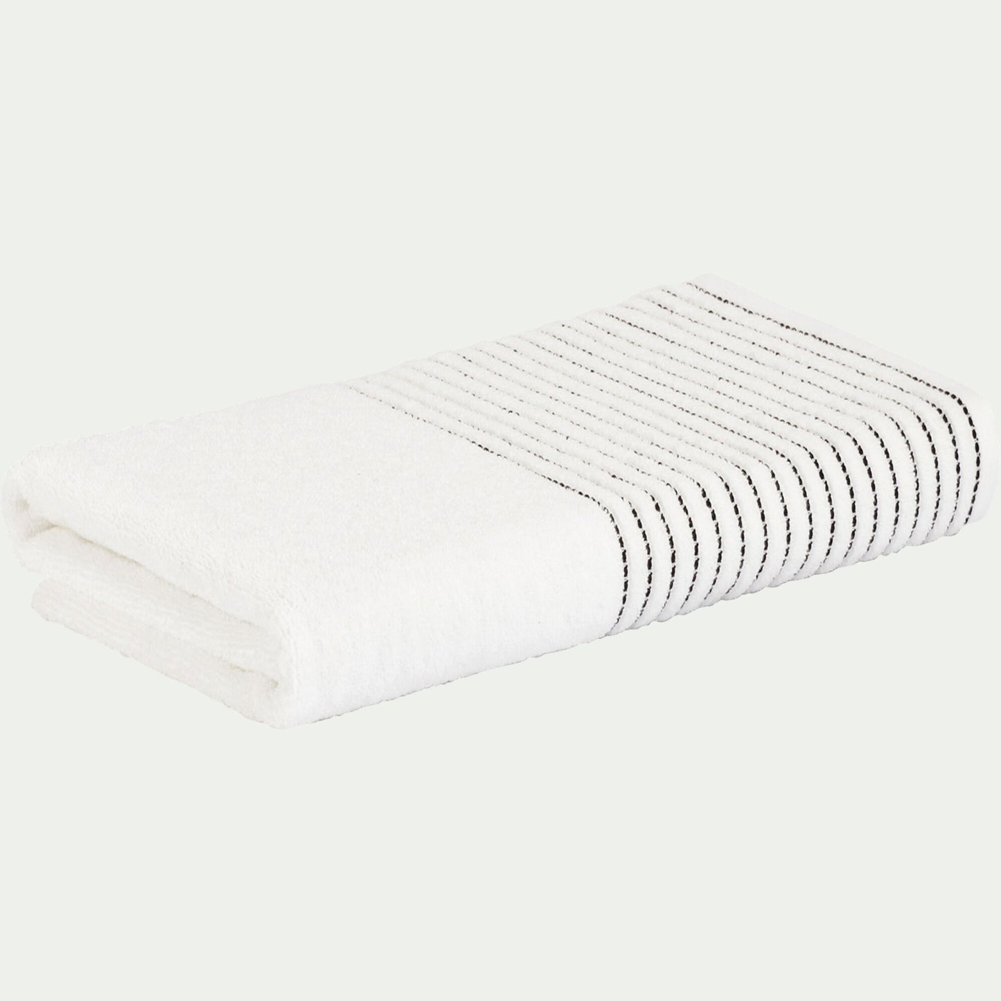 RHODES - Drap de douche en coton - blanc ventoux 70x140cm