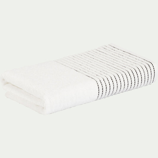 RHODES - Drap de douche en coton - blanc ventoux 70x140cm