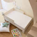 CALANQUES - Drap housse enfant en coton 90x140+B15cm - blanc