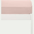CALANQUES - Drap housse enfant en coton 90x140+B15cm - rose rosa
