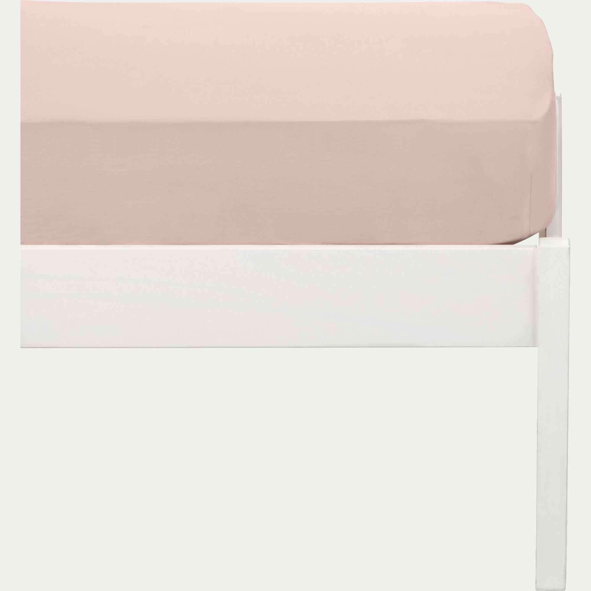 CALANQUES - Drap housse enfant en coton 90x140+B15cm - rose rosa