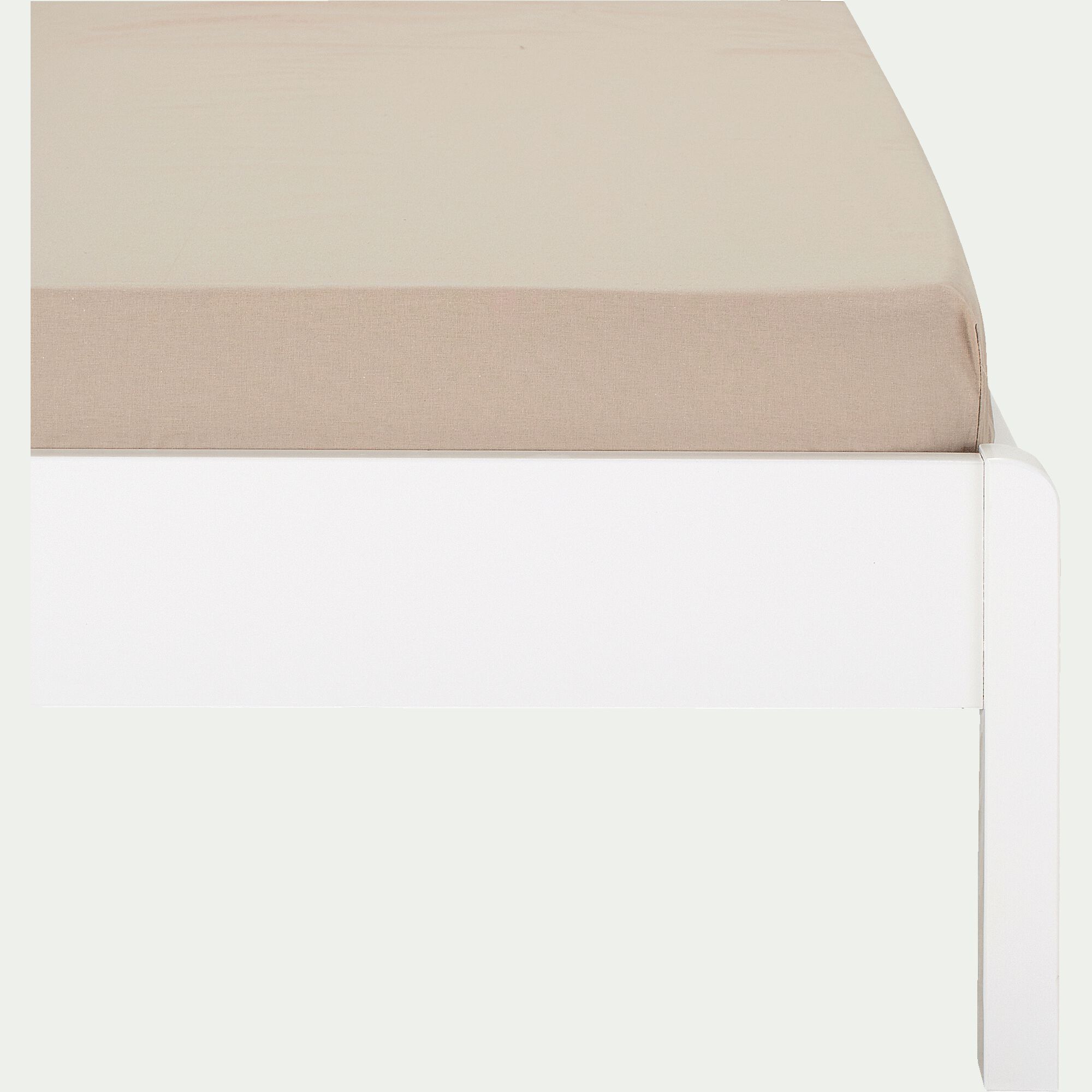 CALANQUES - Drap housse enfant en coton 90x170+B15cm - beige alpilles