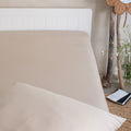 CALANQUES - Drap housse enfant en coton 90x200+B20cm - beige alpilles