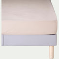 CALANQUES - Drap housse en coton 160x200cm B25cm - beige alpilles