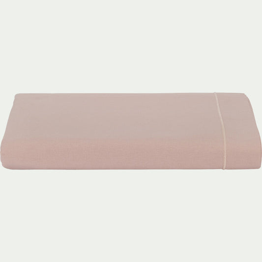 CALANQUES - Drap plat en coton 180x300cm - rose rosa