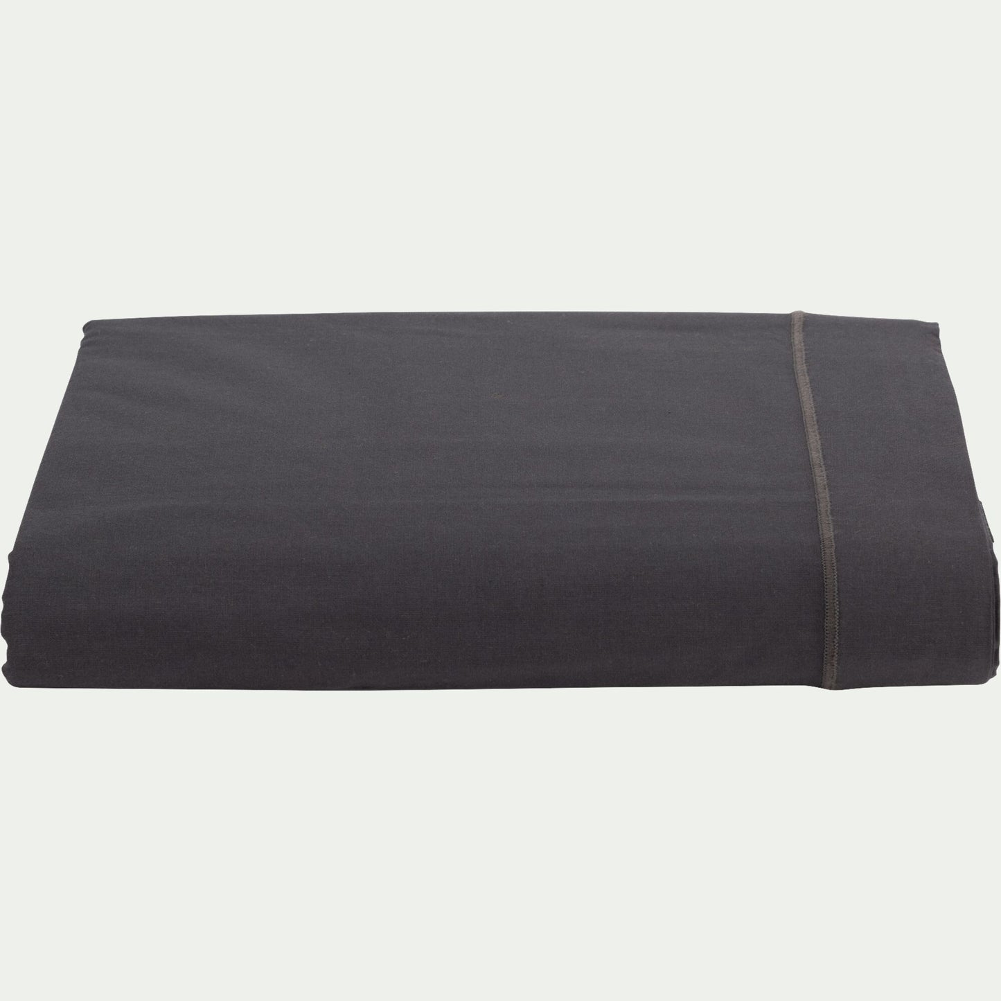 CALANQUES - Drap plat en coton 270x300cm - gris ardoise