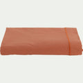 CALANQUES - Drap plat en coton 270x300cm - brun rustrel